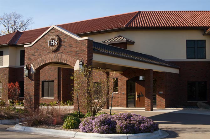 Portico Entrance Of Jesuit Retreat House